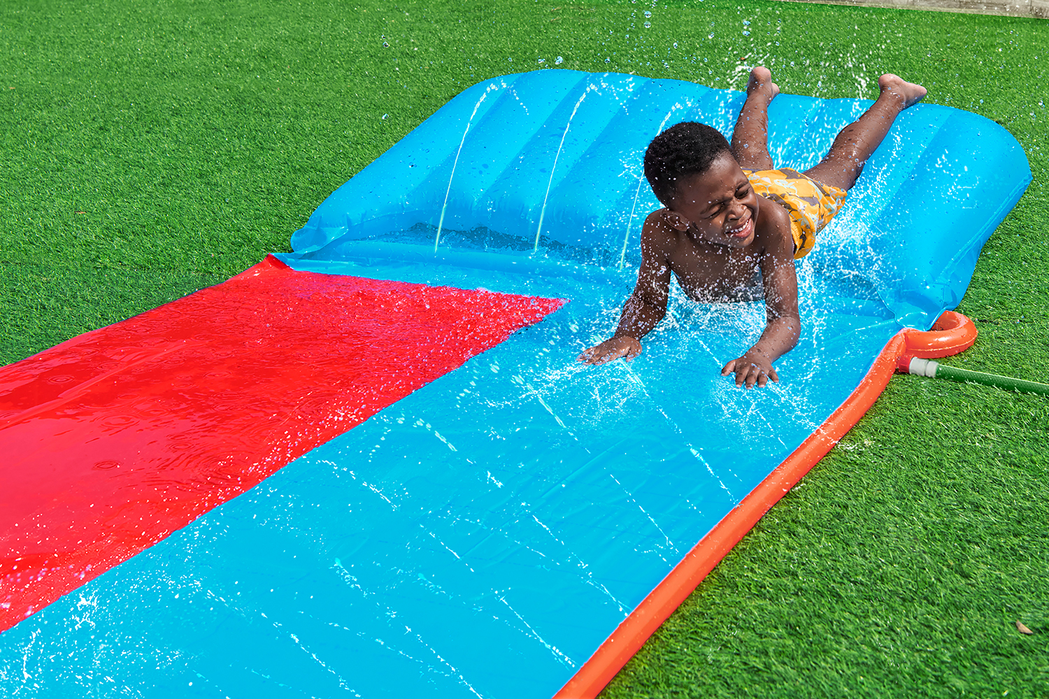 H2OGO!® Tsunami Splash Ramp™ 2-Personen-Wasserrutsche 472 x 140 x 30,5 cm