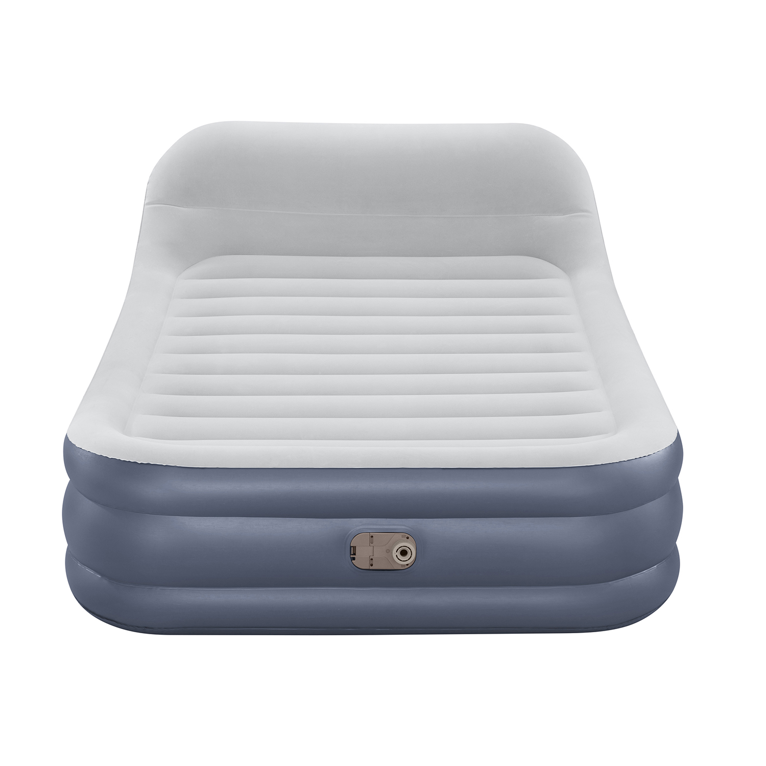 TriTech® Doppelluftbett SleekFlow™ mit Kopfteil & integrierter Elektropumpe 226 x 152 x 84 cm