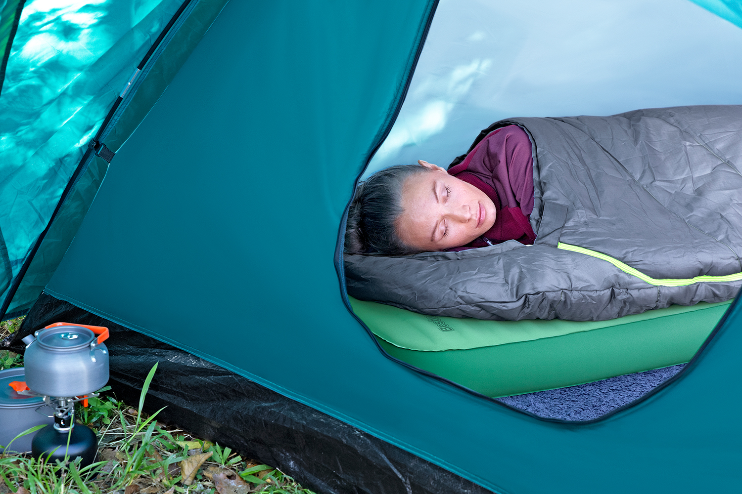 Aufblasbare Single XL Schlafmatte ComforTrek™ 198 x 63,5 x 10,8 cm Aufblasbare Single XL Schlafmatte ComforTrek™ 198 x 63,5 x 10,8 cm