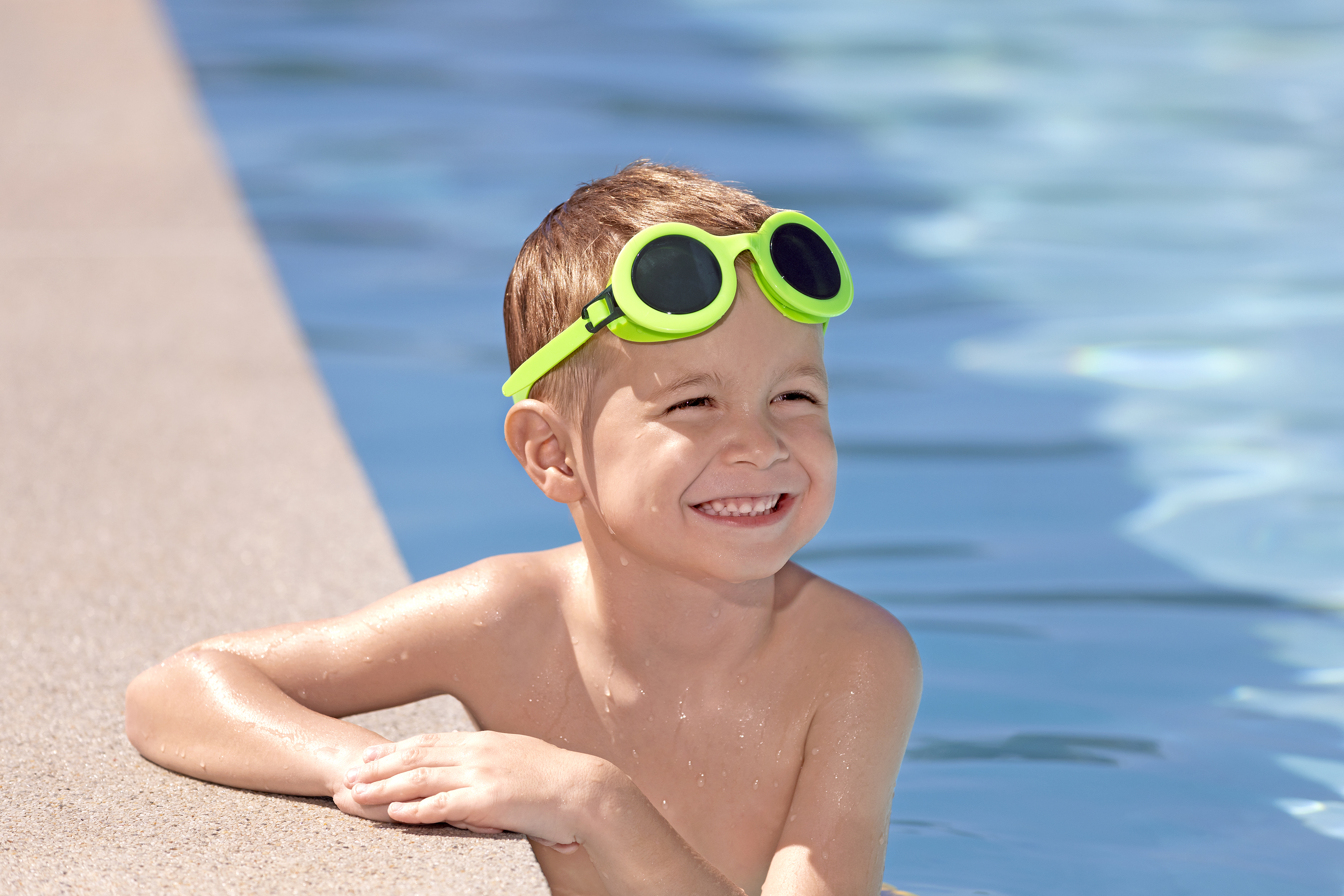 Schwimmbrille Aquashades™ ab 3 Jahren, Grün