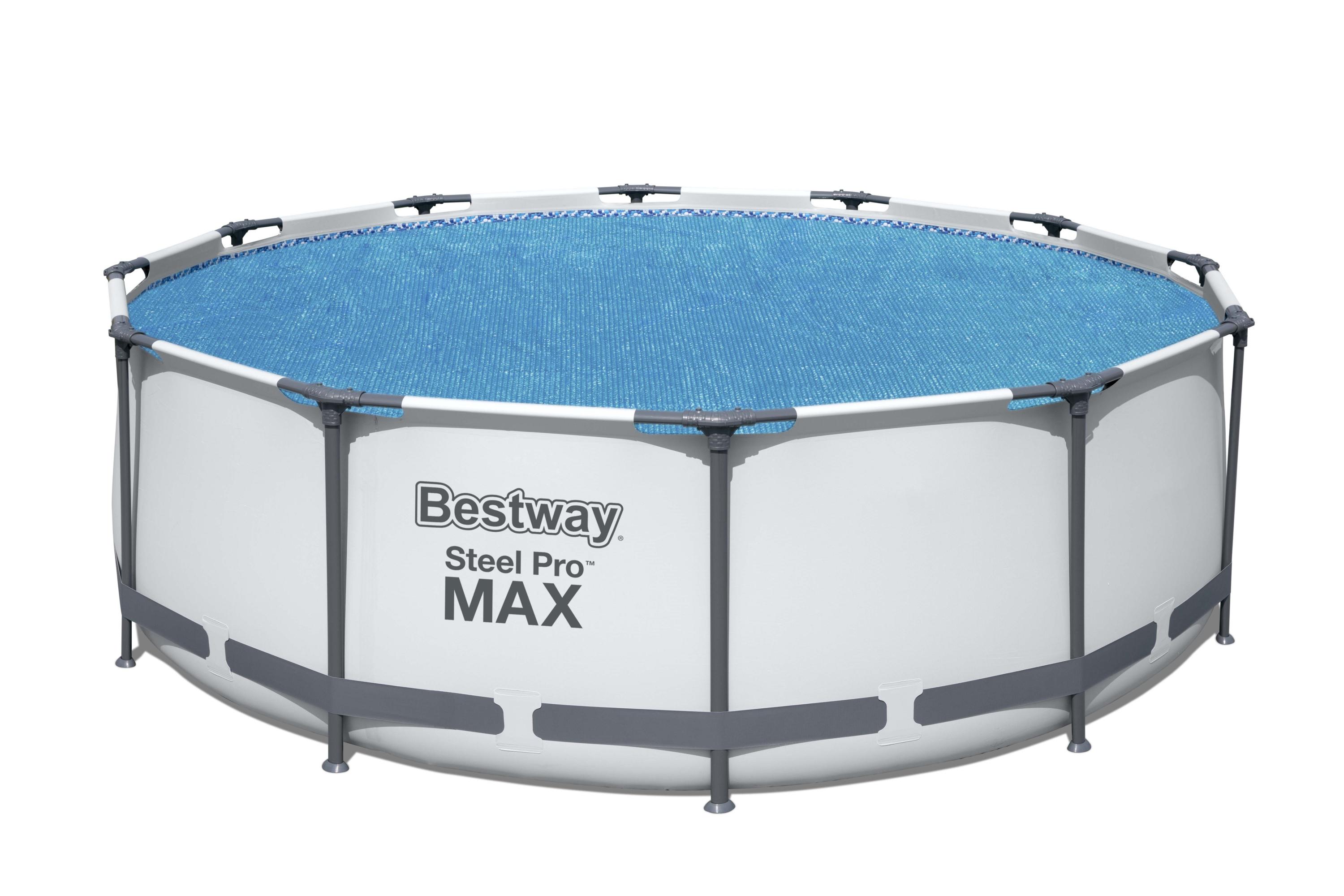 Flowclear™ PE Solarabdeckplane Ø 356 cm, blau, rund