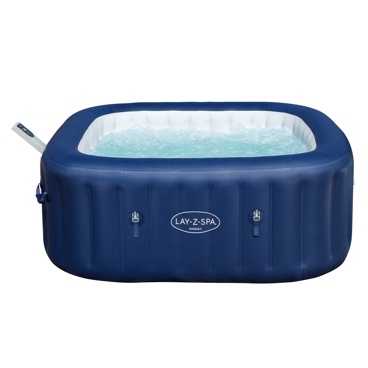 LAY-Z-SPA® Energiespar Whirlpool Hawaii AirJet™ mit App-Steuerung, für 6 Personen, 180 x 180 x 71 cm, Kobaltblau