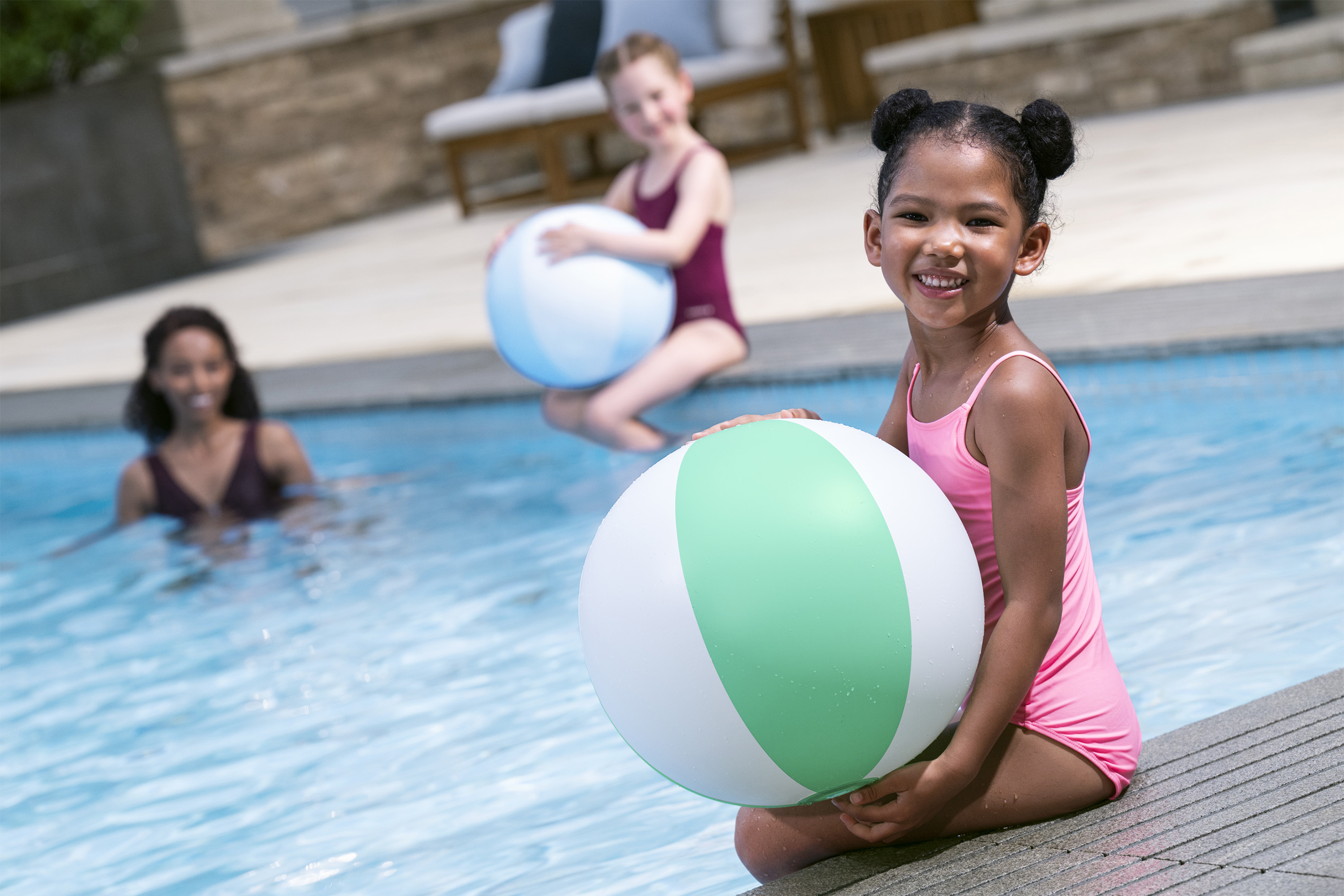 Wasserball Retro Ø 34 cm, sortiert