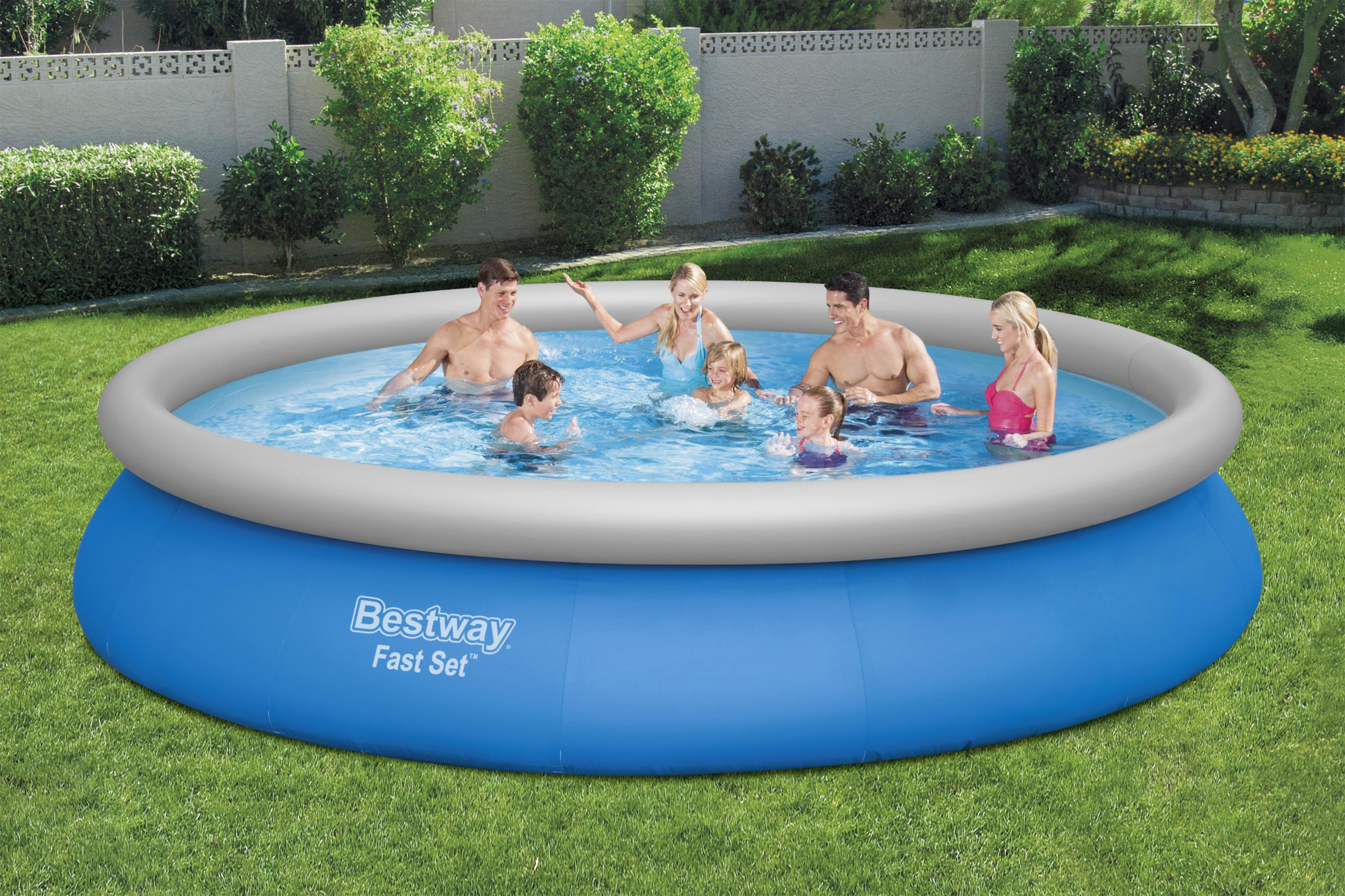 Fast Set™ Aufstellpool-Set mit Filterpumpe Ø 457 x 84 cm, blau, rund