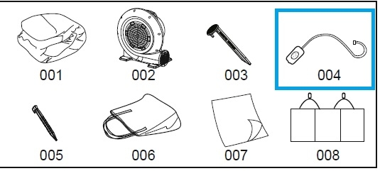 Bestway® Spare Part Waters spraying hose assembly for H2OGO!® Mount Splashmore 435 x 286 x 267 cm