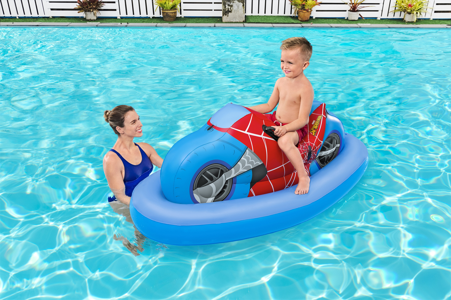 Spider-Man™ Poolschwimmer Motorrad 170 x 64 cm