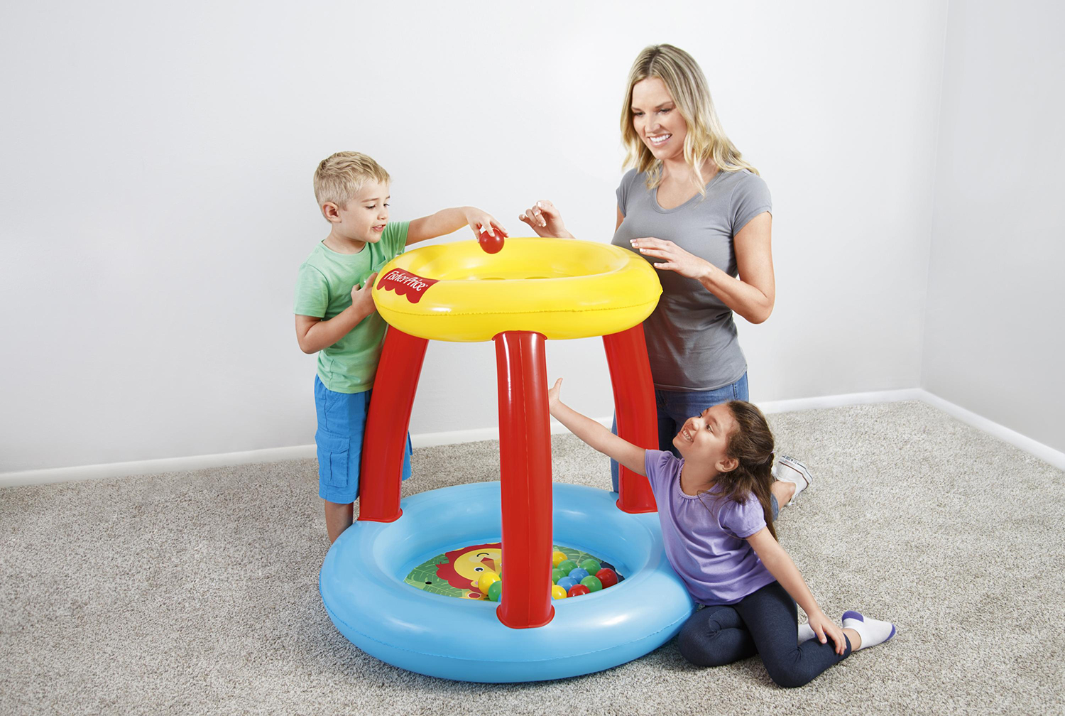 Fisher-Price® 35" x 35" x 33"/"/89cm x 89cm x 84cm Animal Friends Ball Pit