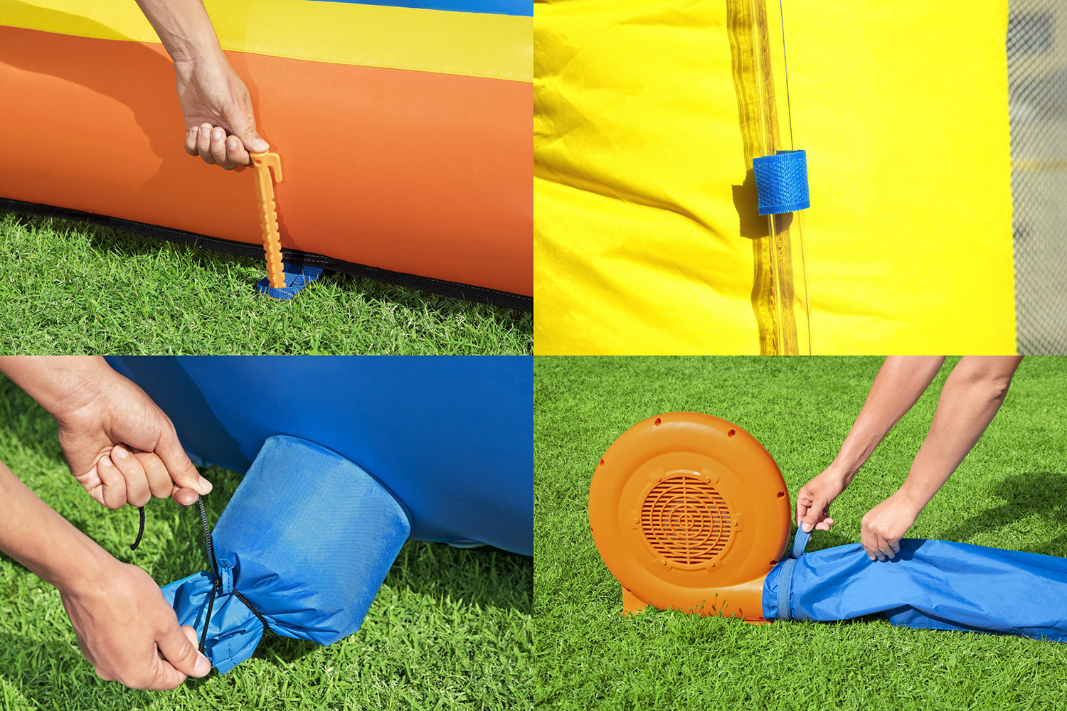 H2OGO!® Mega-Wasserpark mit Dauergebläse Speedway 551 x 502 x 265 cm