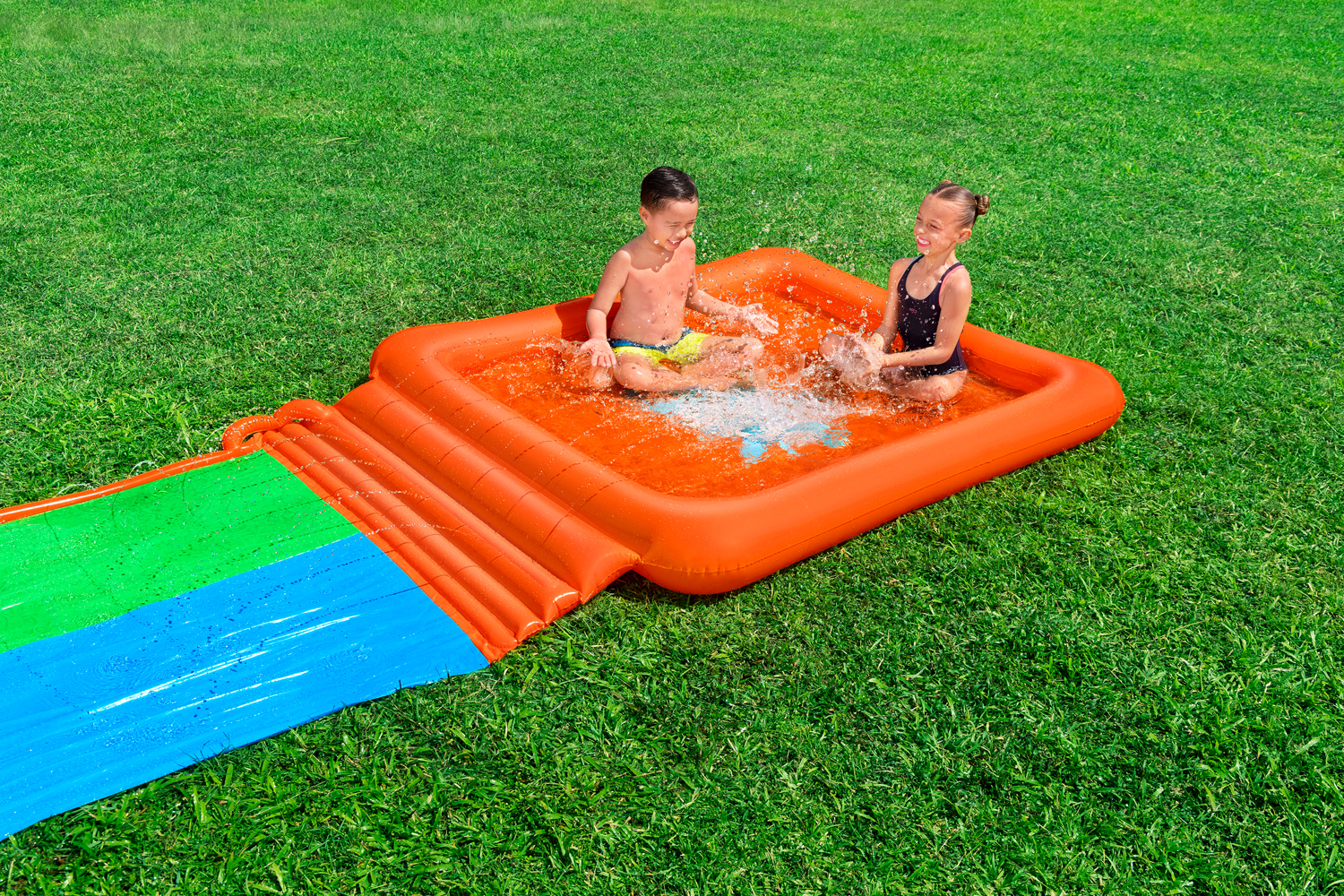H2OGO!® 2-Personen-Rutsche Super Splash™ 513 x 150 x 18 cm