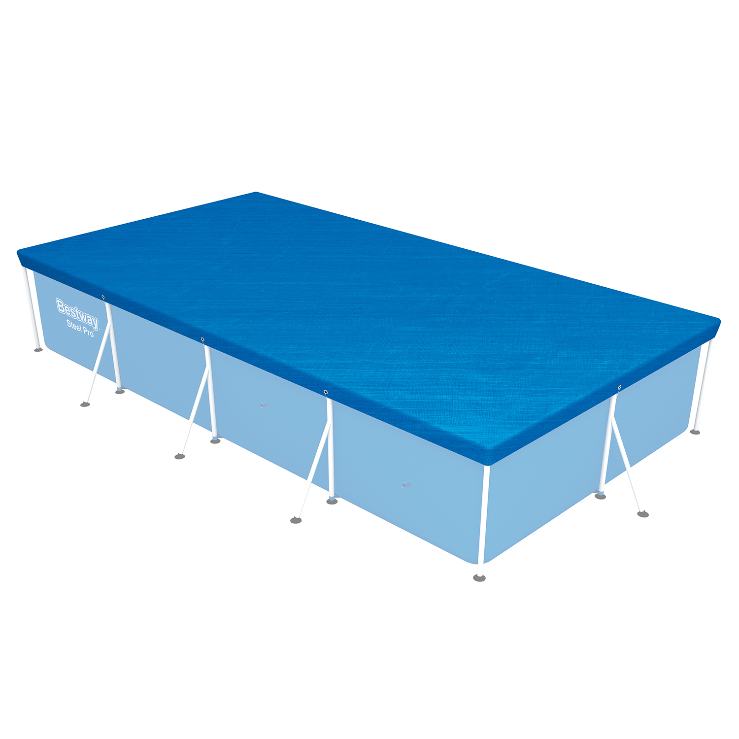 PE Abdeckplane 410 x 226 cm, blau, eckig