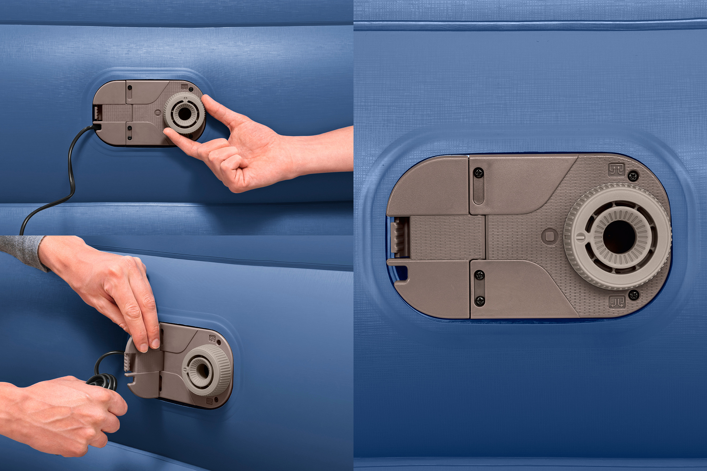 TriTech® Doppelluftbett mit integrierter Elektropumpe 203 x 152 x 61 cm TriTech® Doppelluftbett mit integrierter Elektropumpe 203 x 152 x 61 cm