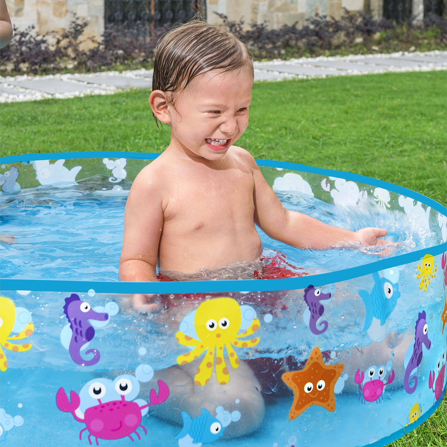 Bestway® ?48" x H10"/?1.22m x H25cm Fill 'N Fun Sparking Sea Pool Bestway® ?48" x H10"/?1.22m x H25cm Fill 'N Fun Sparking Sea Pool