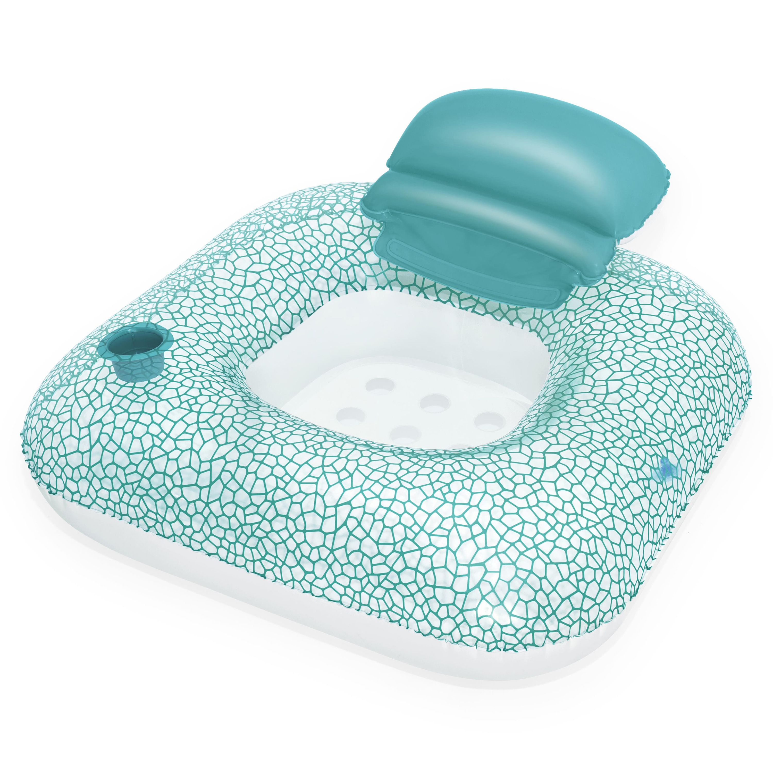 Schwimmsessel mit Klappkissen 89 x 87 x 38 cm