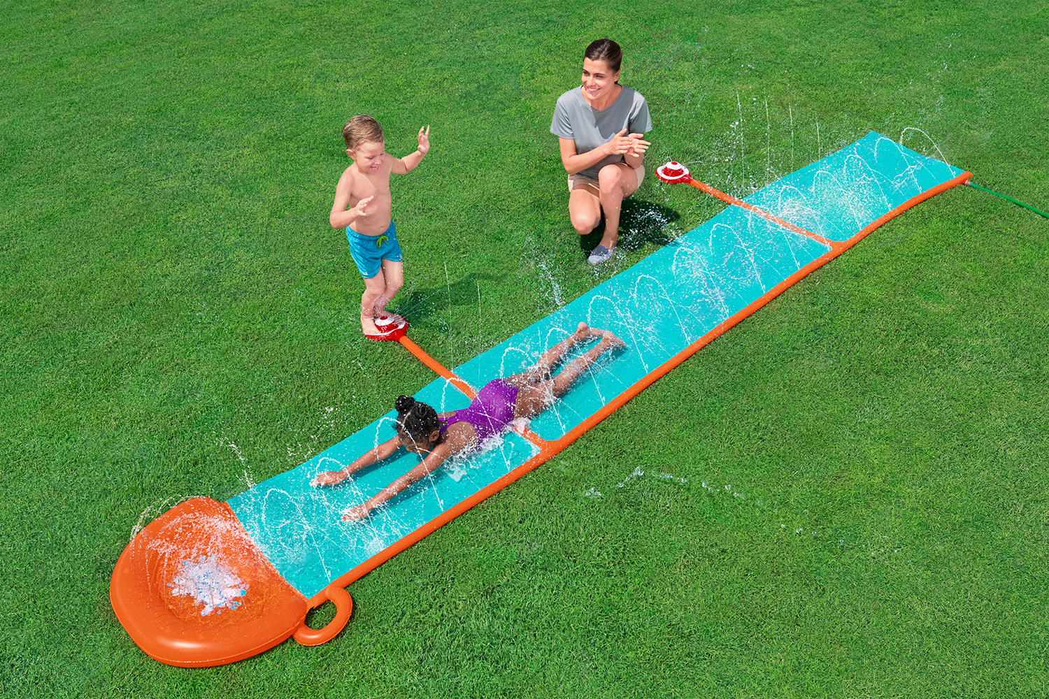 H2OGO!® Wasserrutsche Fontäne 488 x 129 cm