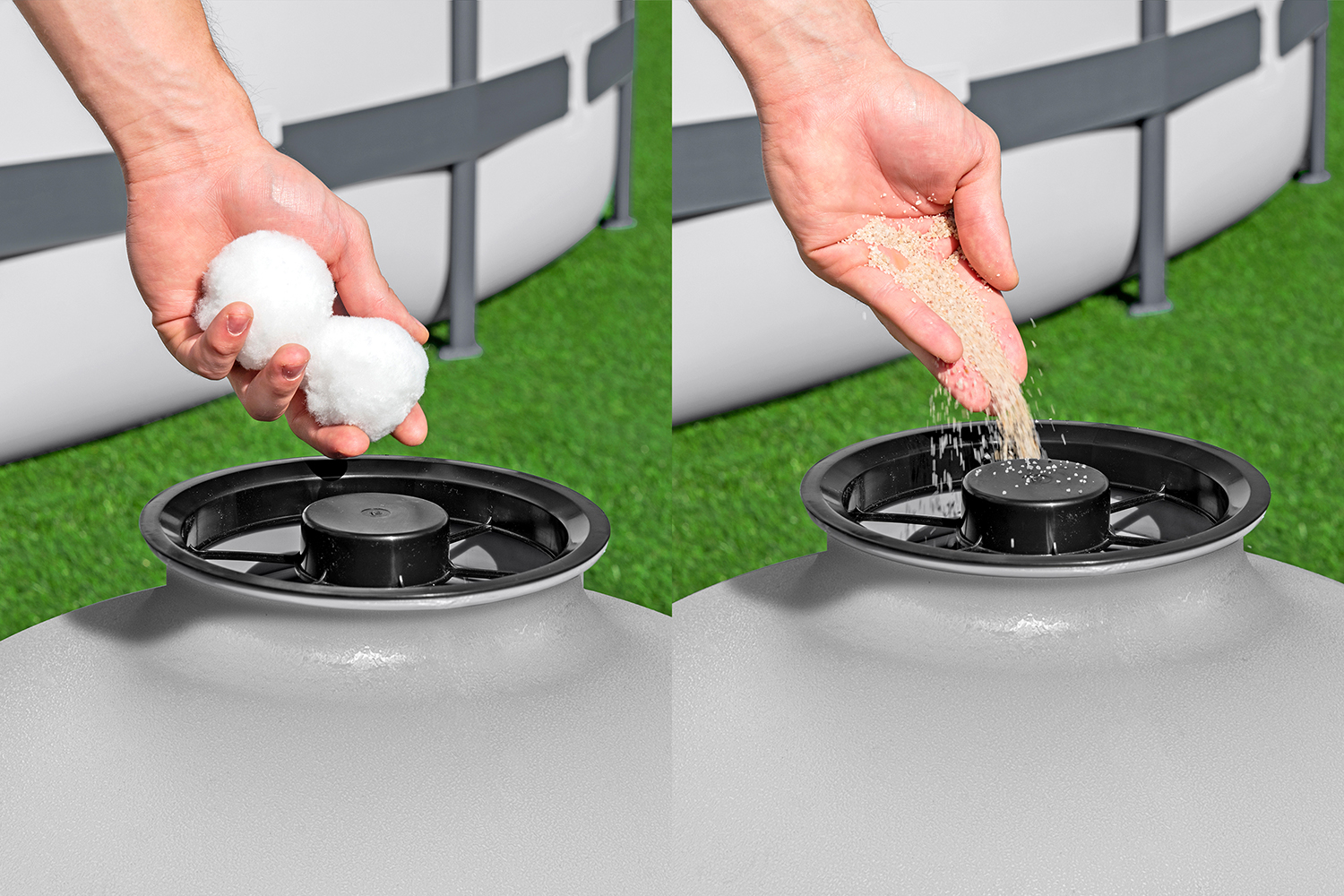 Sandfilteranlage mit Zeitschaltuhr 11.355 l/h, 500 W Sandfilteranlage mit Zeitschaltuhr 11.355 l/h, 500 W