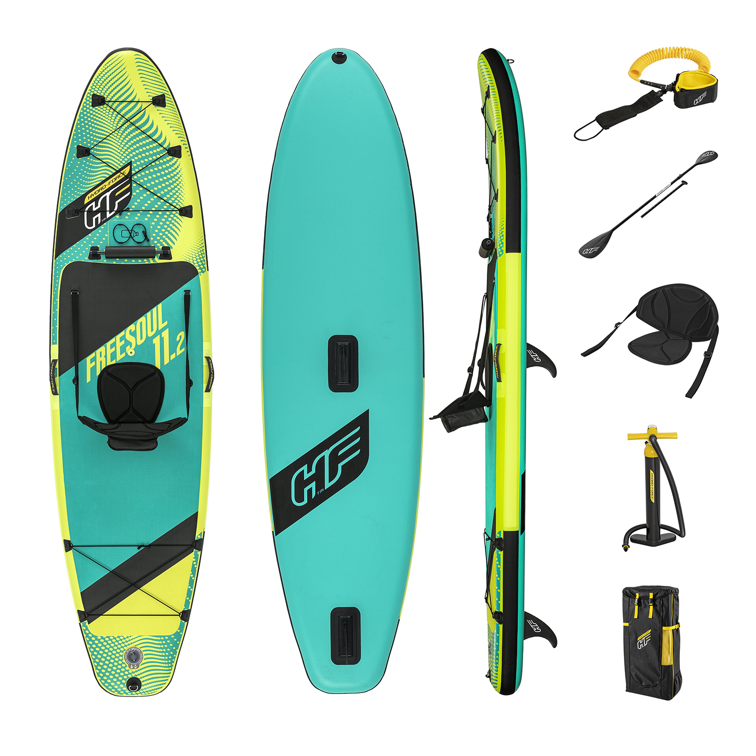 Hydro-Force™ SUP Touring Board Set Freesoul™ Tech 340 x 89 x 15 cm