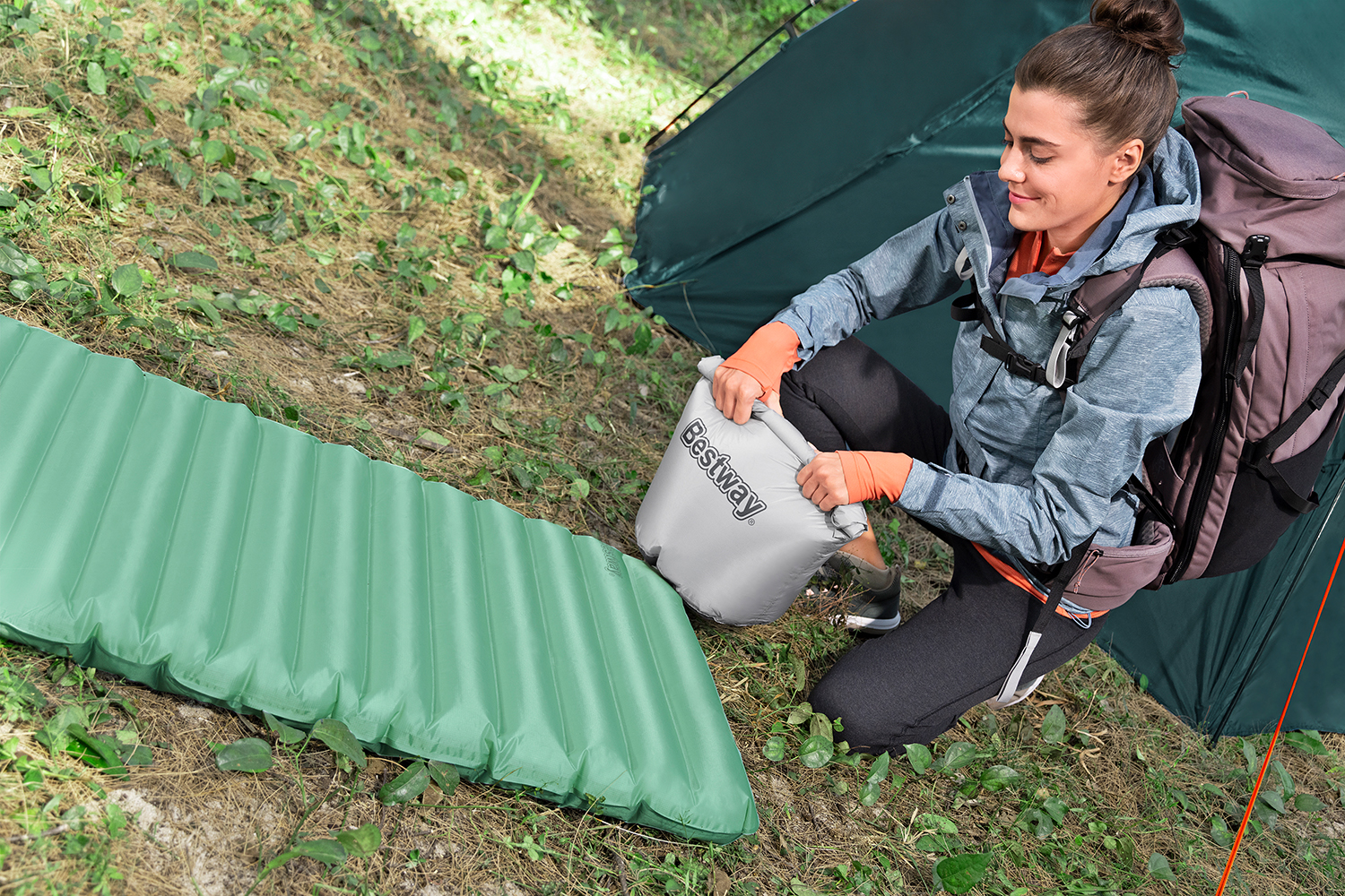 Aufblasbare Single-Isomatte AdventuRest™ 188 x 58,5 x 7,5 cm