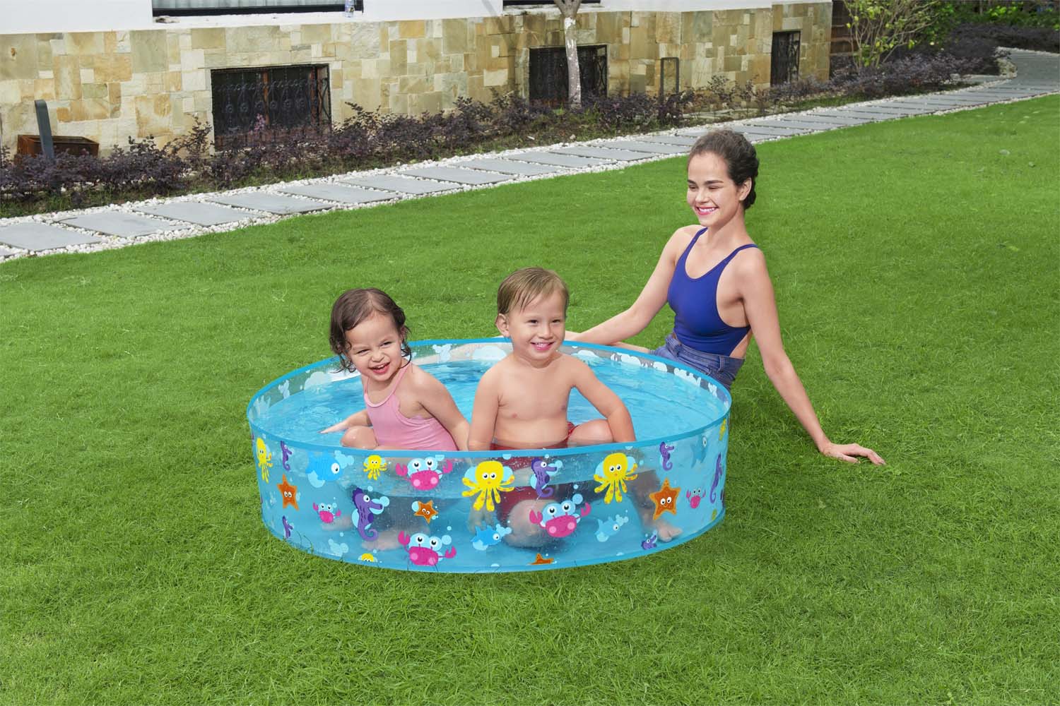 Bestway® ?48" x H10"/?1.22m x H25cm Fill 'N Fun Sparking Sea Pool