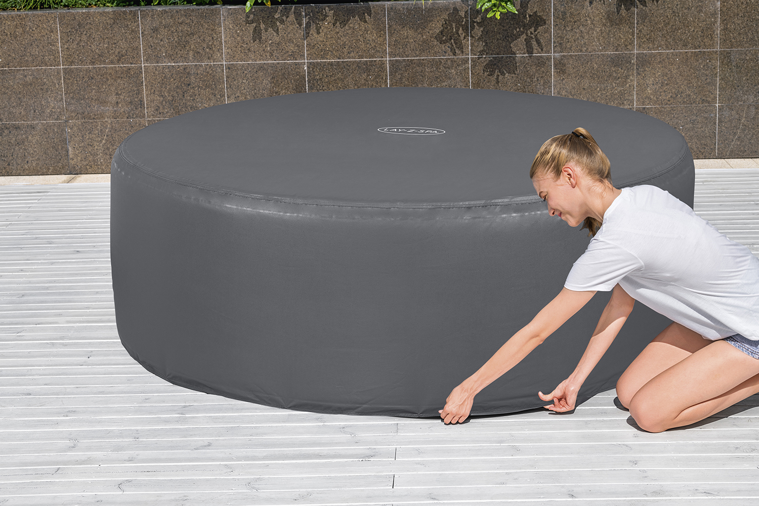 LAY-Z-SPA® Xtras  EnergySense™ Plus Thermo-Komplettabdeckung Ø 196 x 71 cm, rund