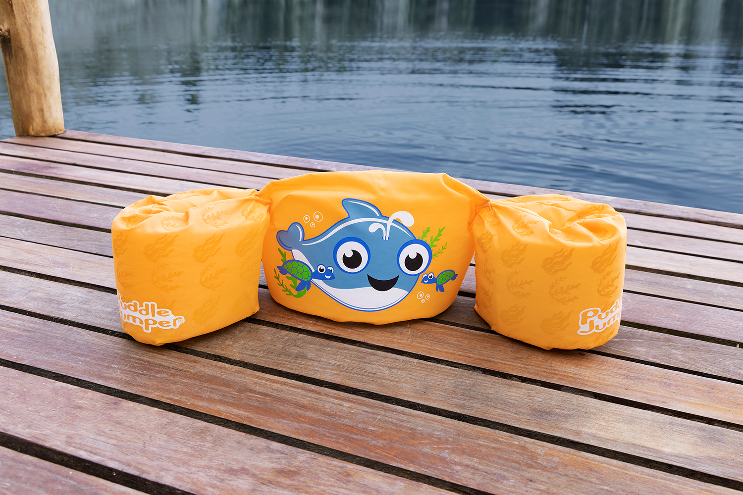 Puddle Jumper® Schwimmflügelweste Kleiner Wal mit Textilbezug, 2-6 Jahre