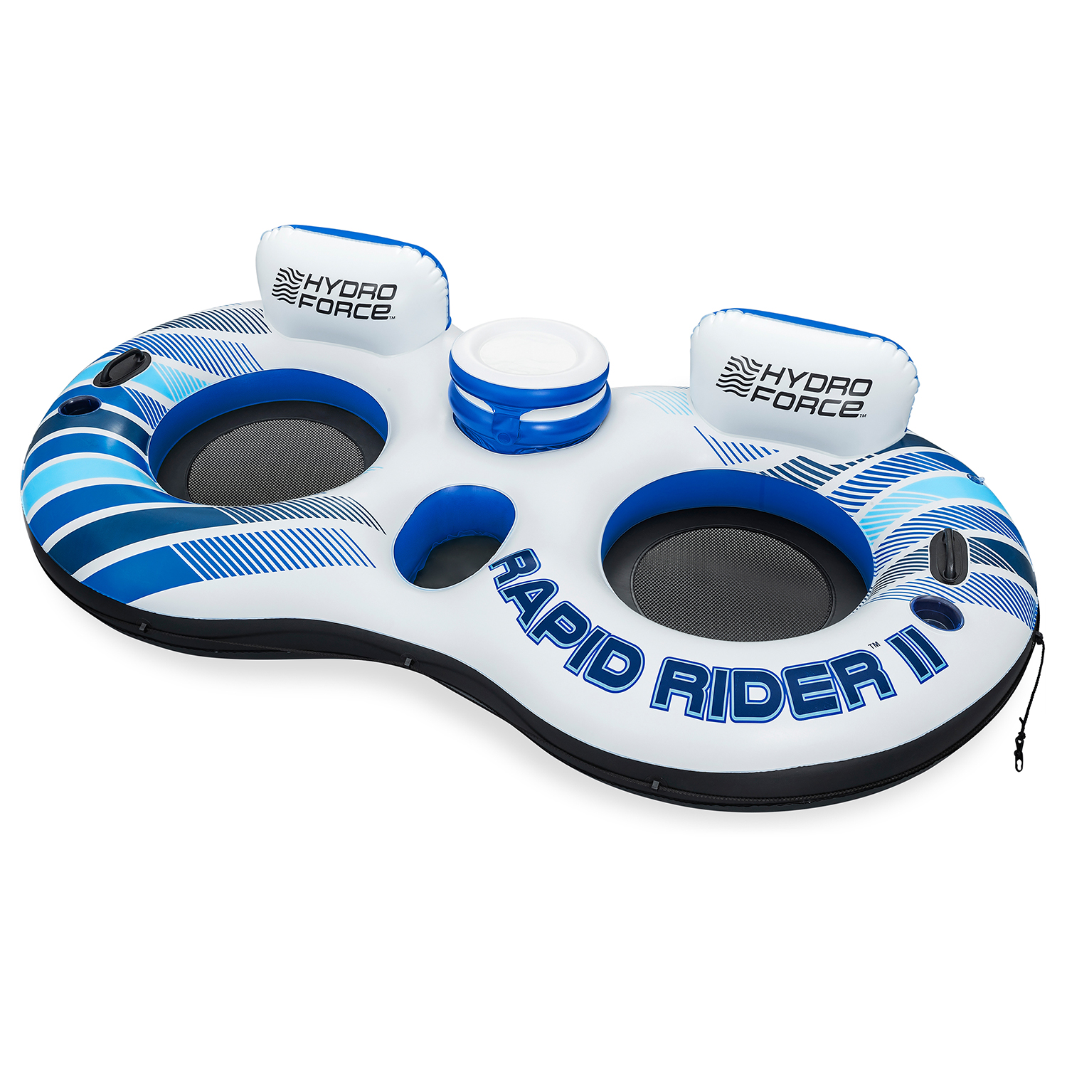 Hydro Force® 2-Personen-Schwimmring Rapid Rider™ II mit Rückenlehne 251 x 132 cm