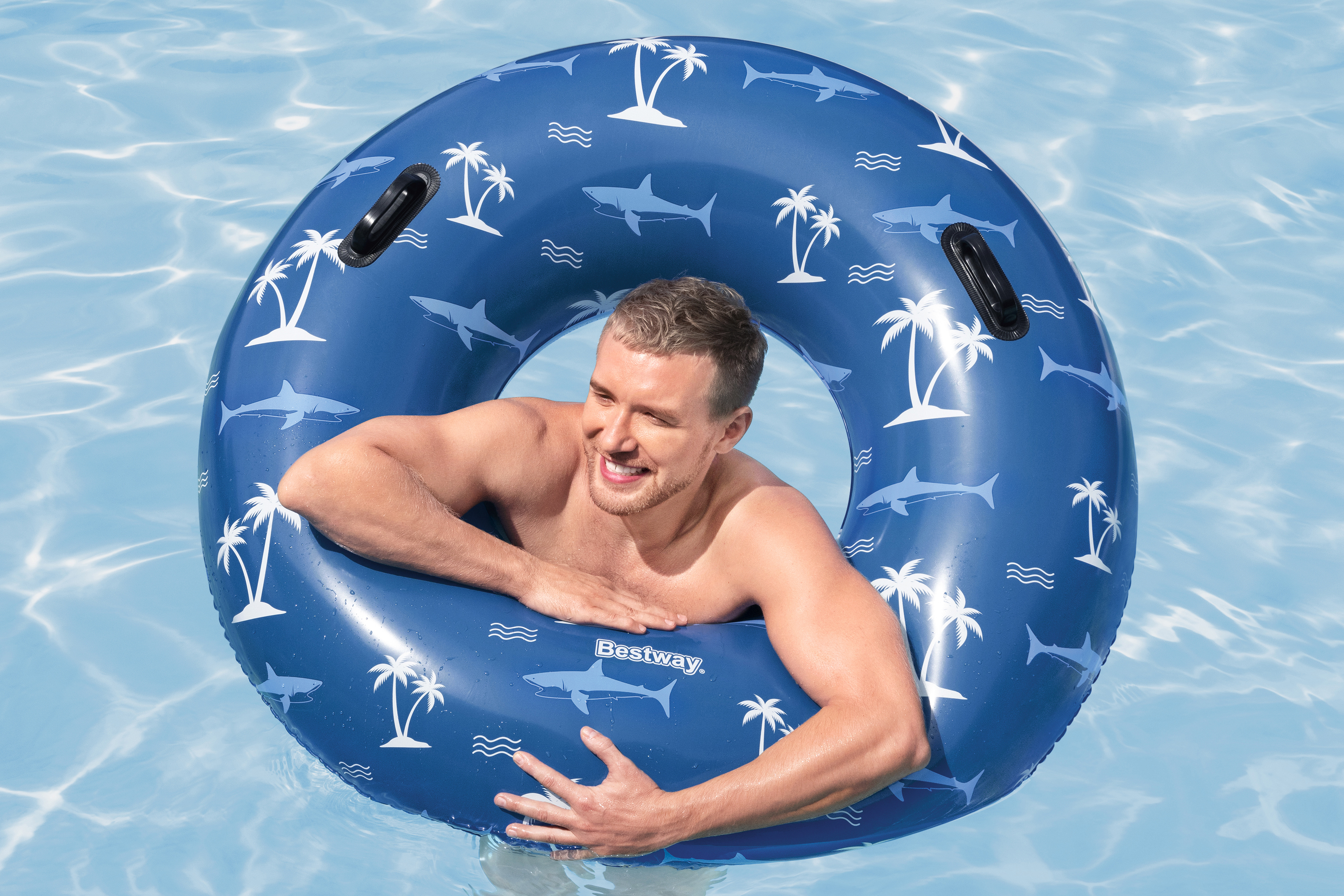 Schwimmring Nautical  Ø 119 cm, Blau