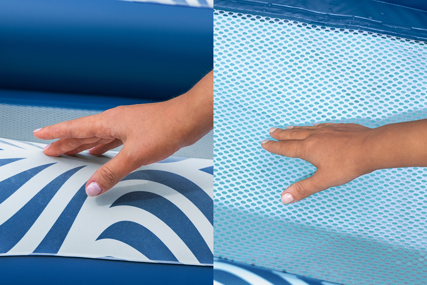 Poolmatte Comfort Plush™ mit Sonnenschutzdach 198 x 112 cm