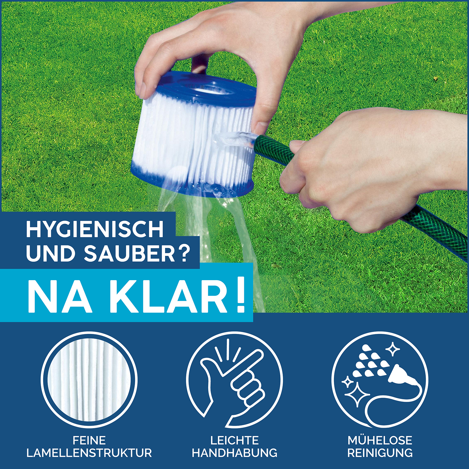 LAY-Z-SPA® Xtras Filterkartusche Gr. VI 10,6 x 8,0 cm, 24er-Sparset