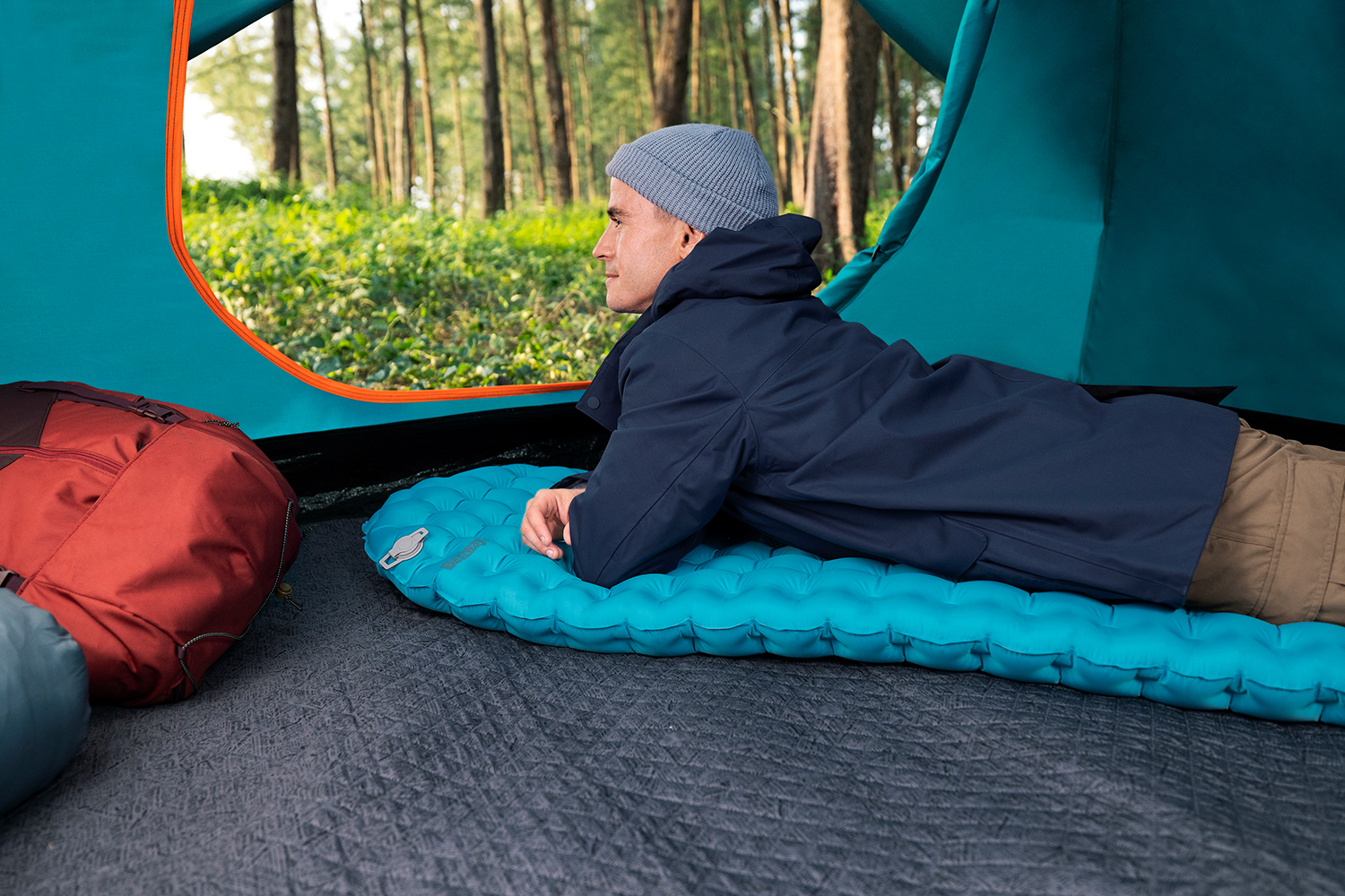 Aufblasbare Single-Isomatte AlpineLite™ für Mumienschlafsäcke 183 x 51 x 7,5 cm