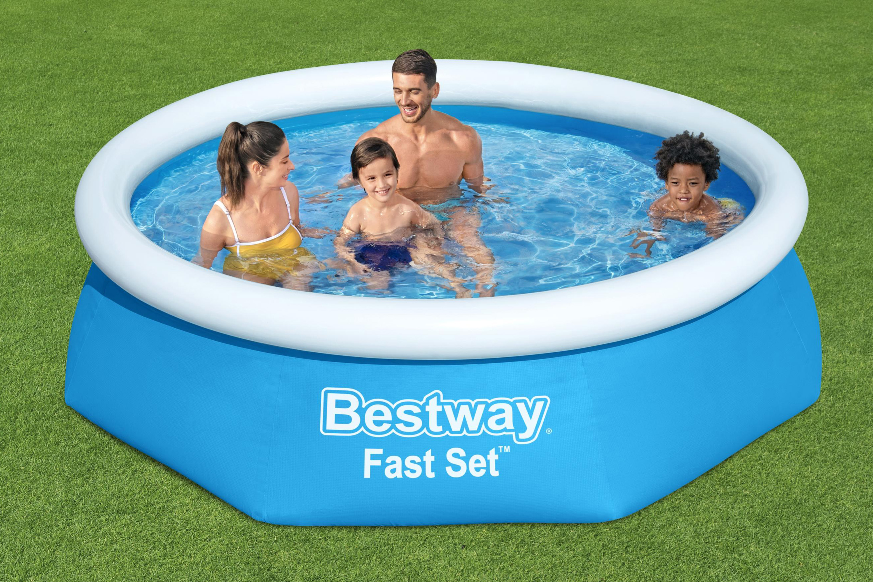 Fast Set™ Aufstellpool Set mit Filterpumpe Ø 244 x 61 cm, blau, rund