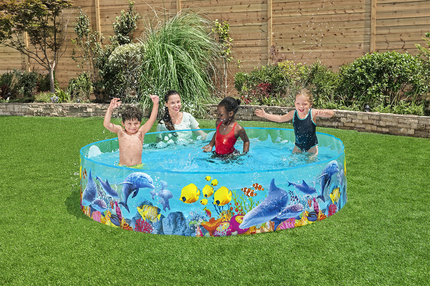 Bestway® ?8' x H18"/?2.44m x H46cm Fill 'N Fun Odyssey Pool