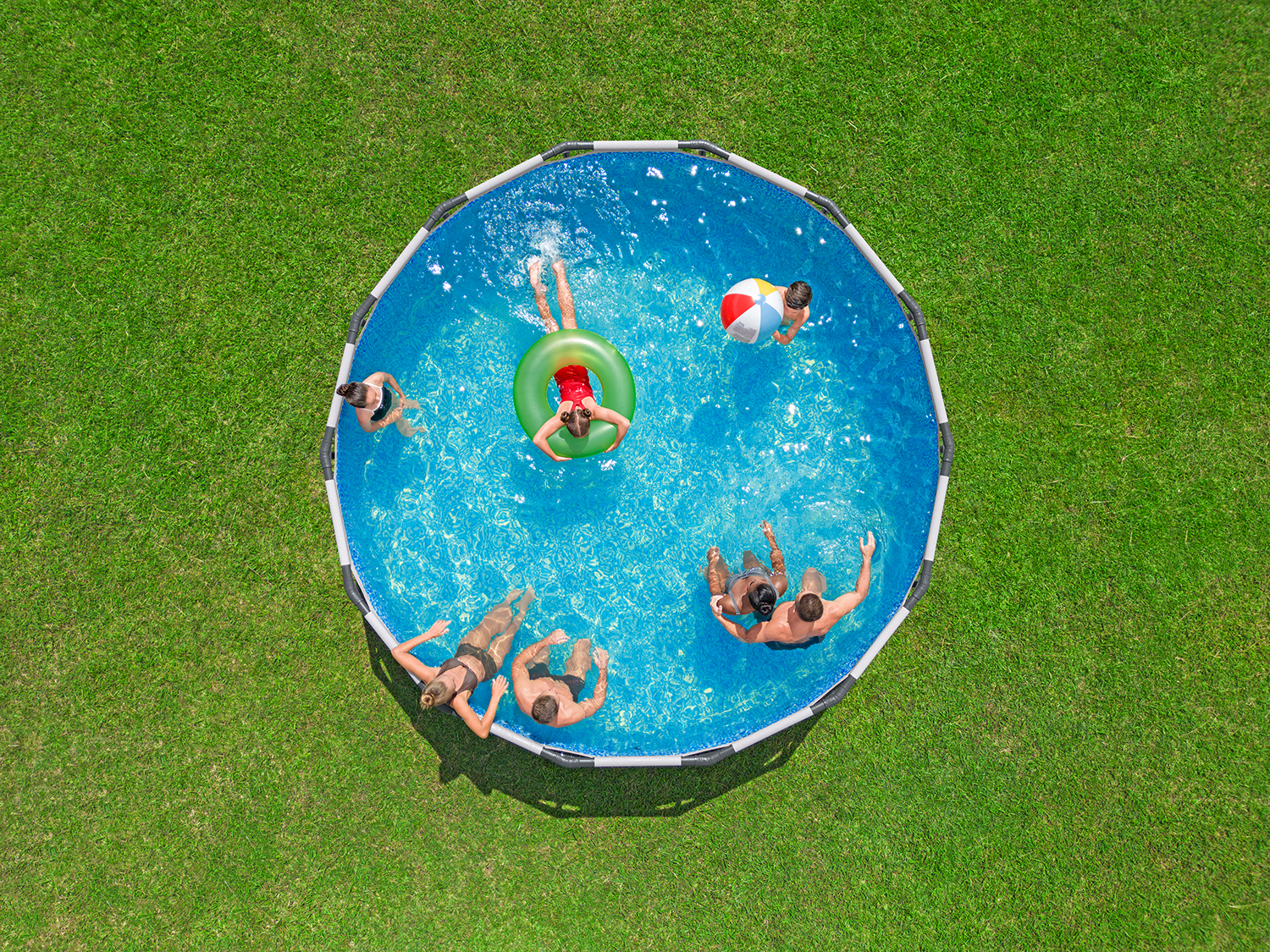 Steel Pro MAX™ Frame Pool Komplett Set mit Filterpumpe Ø 457 x 107 cm, lichtgrau, rund Steel Pro MAX™ Frame Pool Komplett Set mit Filterpumpe Ø 457 x 107 cm, lichtgrau, rund