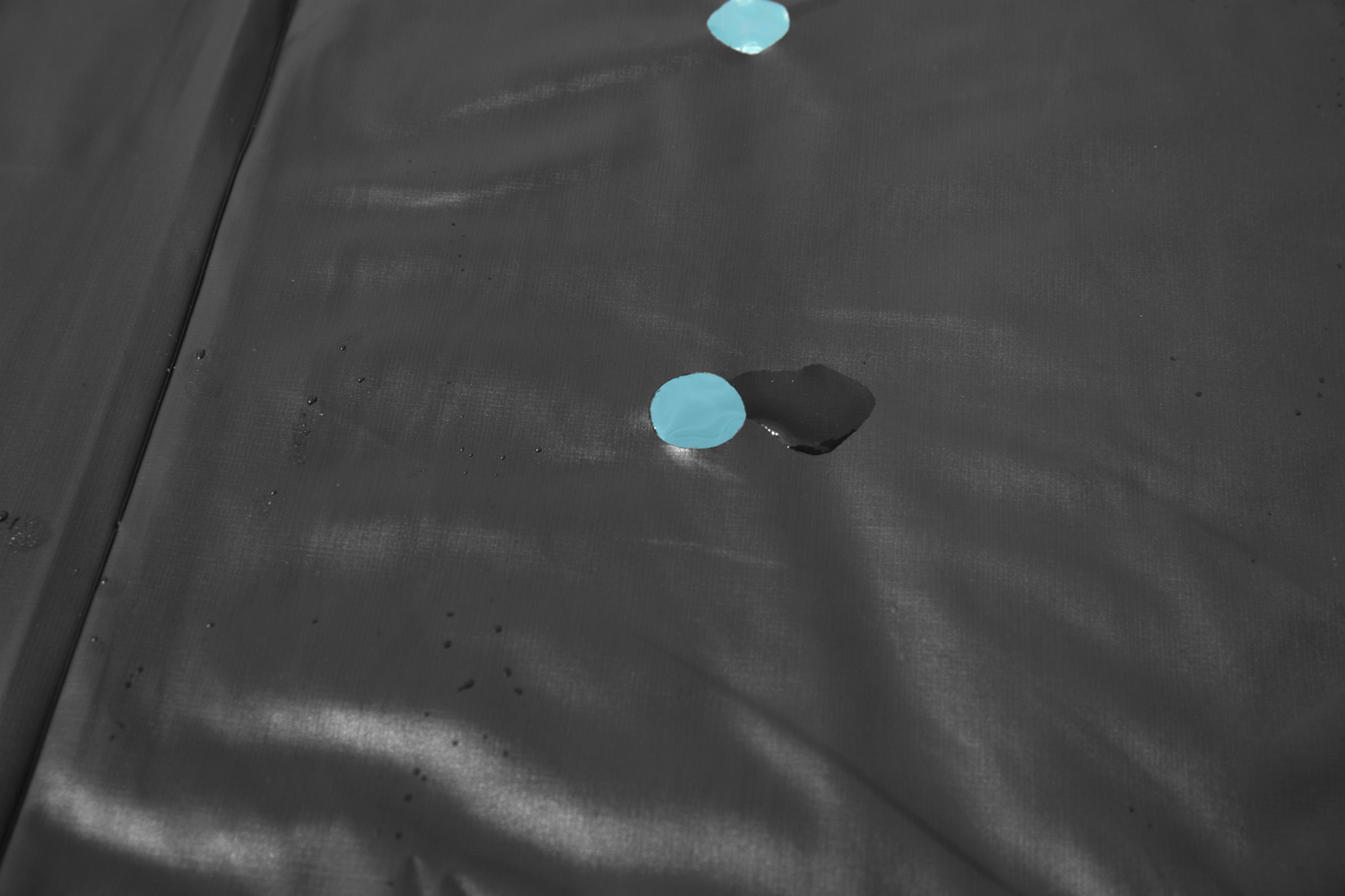PVC-Abdeckplane 305 x 184 cm, schwarz, oval