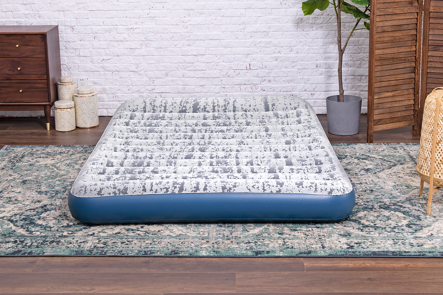 TriTech® Doppelluftbett Fashion Flock™ mit integrierter Elektropumpe 203 x 152 x 30 cm