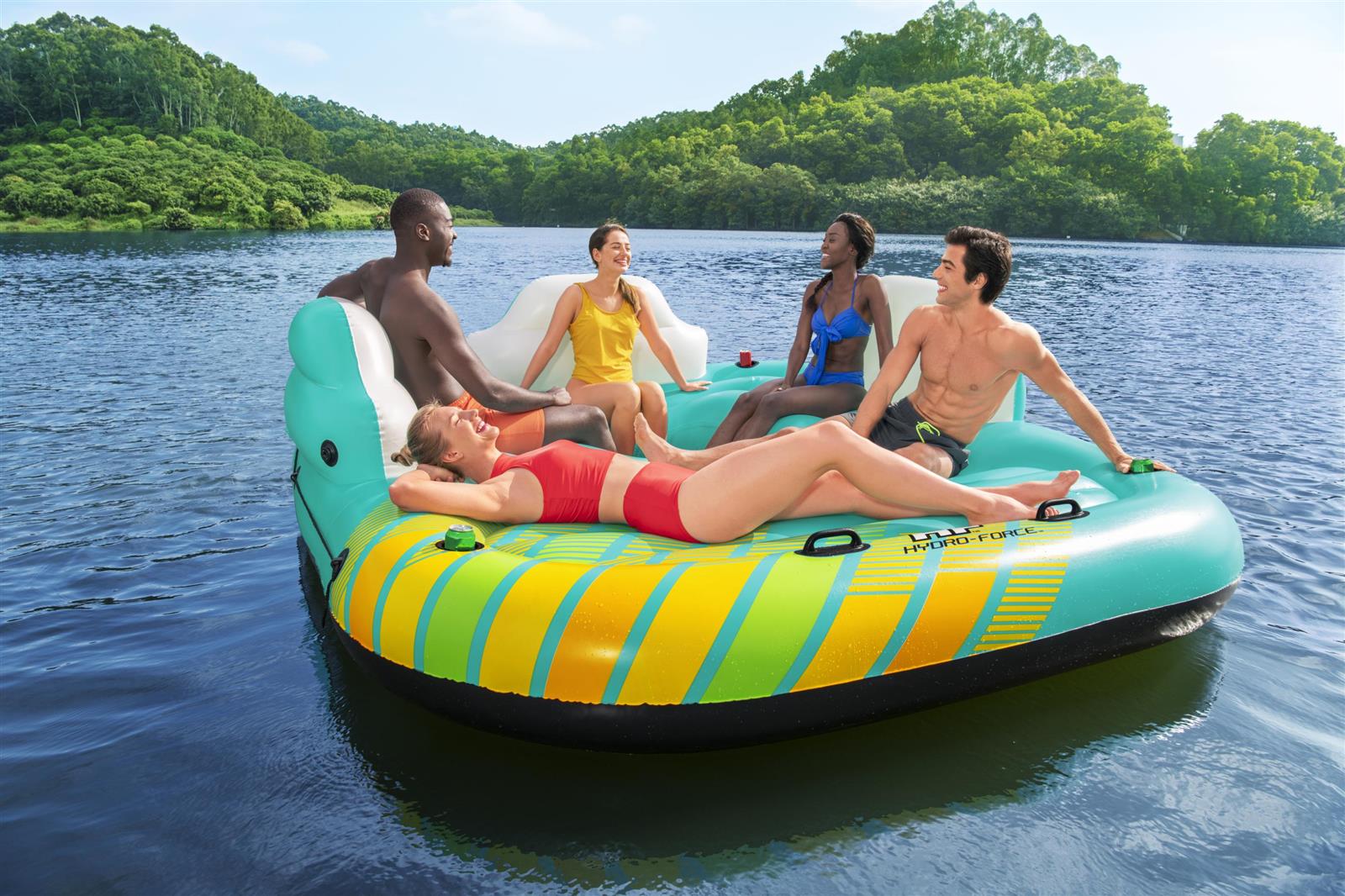 Hydro-Force®  5-Personen-Badeinsel Sunny Lounge 300 x 275 cm