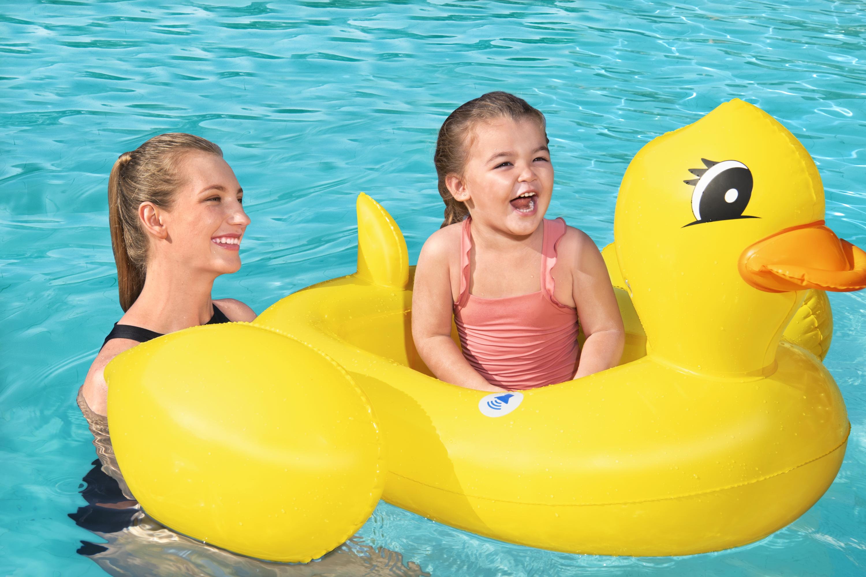 Funspeakers™ Kinder Schlauchboot Ente mit integriertem Lautsprecher 102 x 99 cm