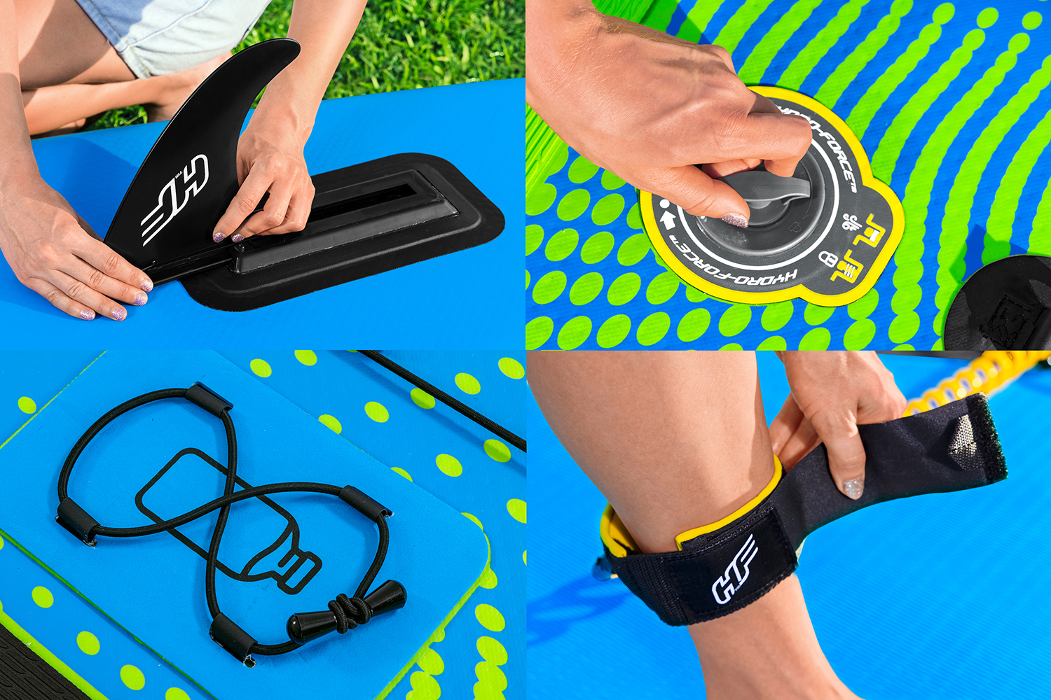 Hydro-Force™ SUP Touring Board Set Aqua Excursion™ 381 x 79 x 15 cm