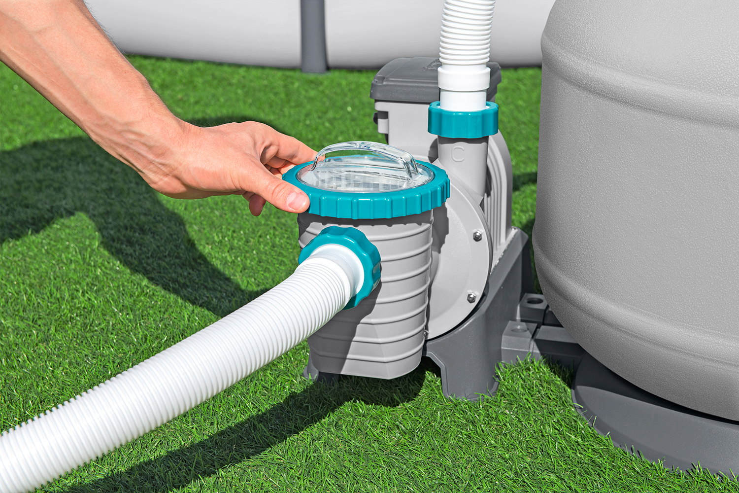 Sandfilteranlage mit Zeitschaltuhr 11.355 l/h, 500 W Sandfilteranlage mit Zeitschaltuhr 11.355 l/h, 500 W