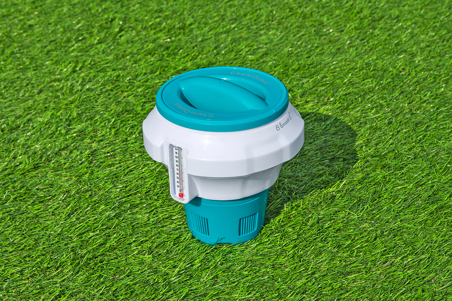 Dosierschwimmer mit Chemguard™ Schutzhandschuh Ø 17.5 x 18.6 cm