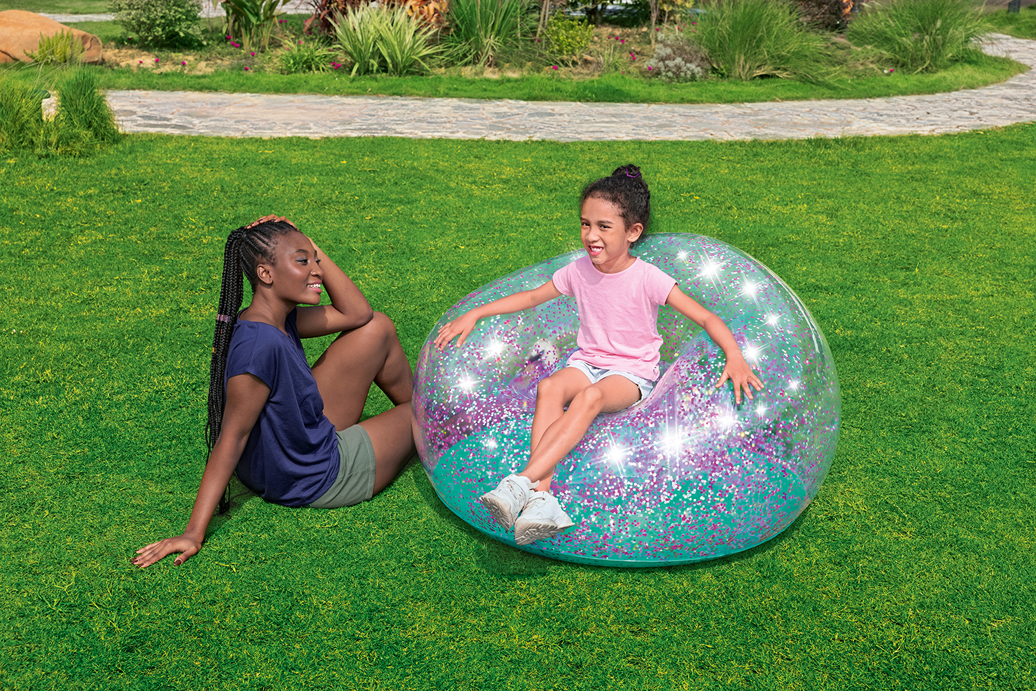 Inflate-A-Chair™ Luftsessel Glitter Dream™ 114 x 112 x 66 cm