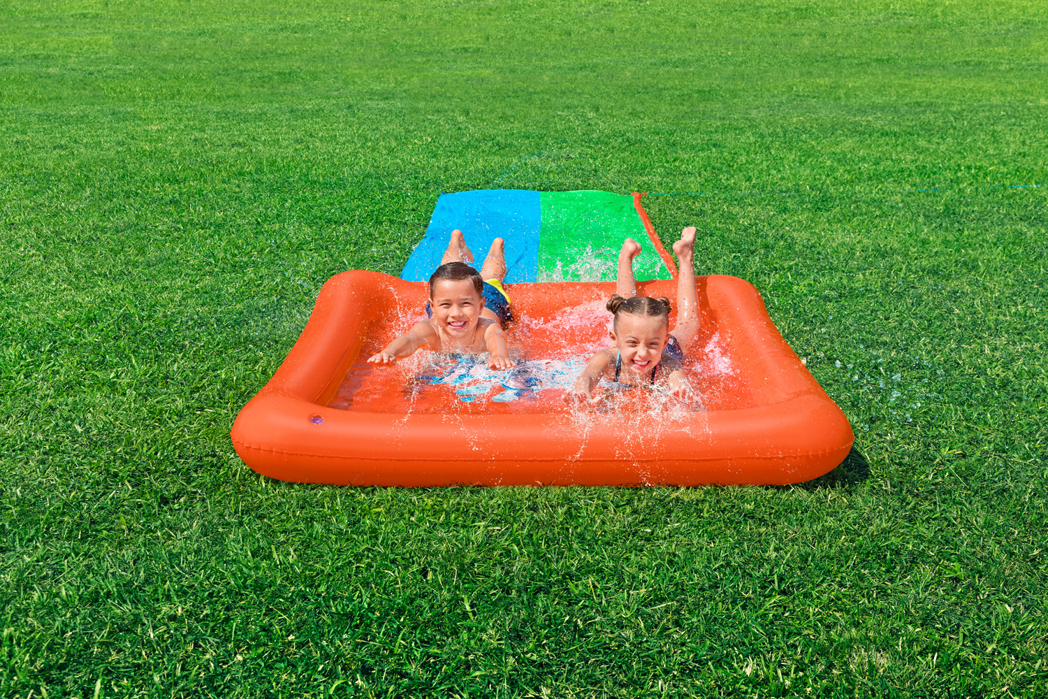 H2OGO!® 2-Personen-Rutsche Super Splash™ 513 x 150 x 18 cm