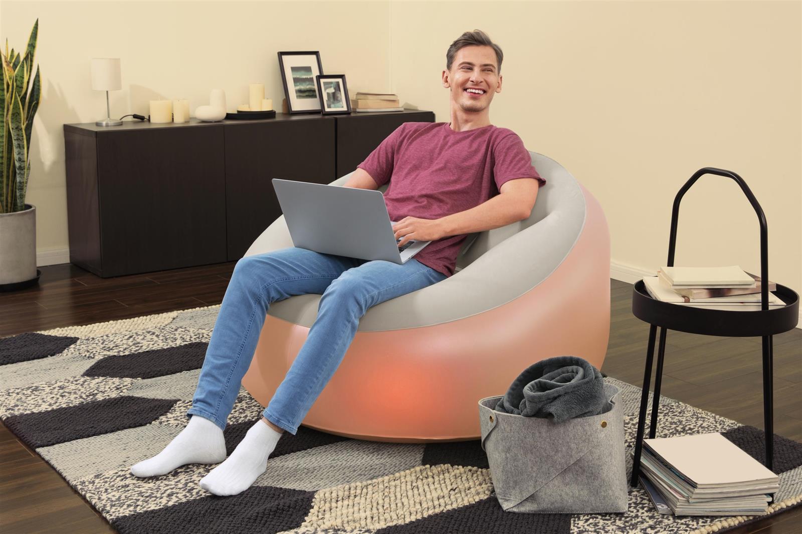 Inflate-A-Chair™ LED-Luftsessel 102 x 97 x 71 cm