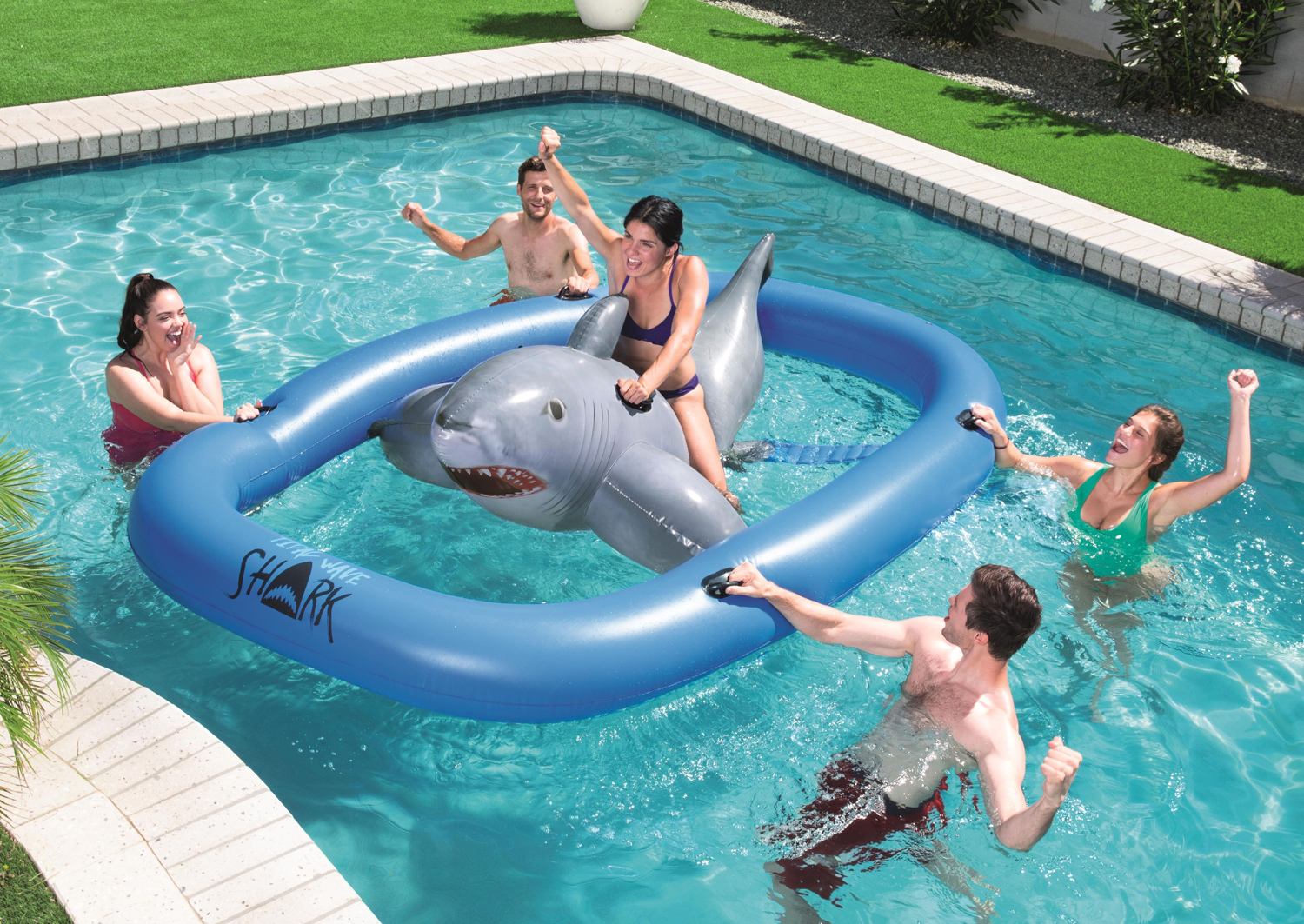Bestway® 10'2"x 7'/3.10m x 2.13m Tidal Wave Shark Ride