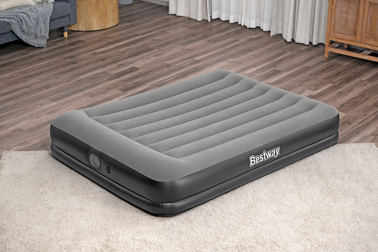 TriTech® Doppelluftbett mit USB-Elektropumpe 203 x 152 x 36 cm TriTech® Doppelluftbett mit USB-Elektropumpe 203 x 152 x 36 cm