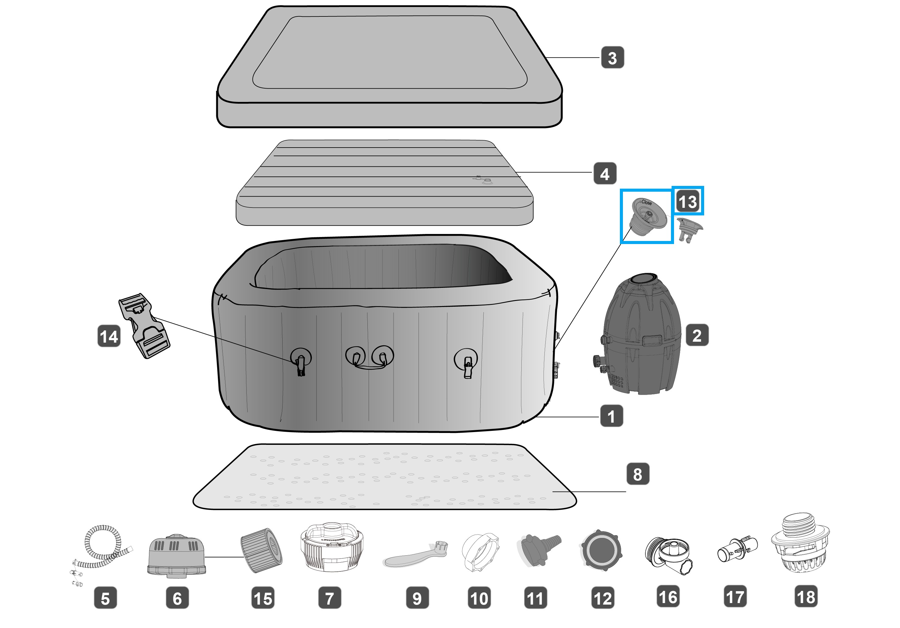 Air Valve Cover for SUP