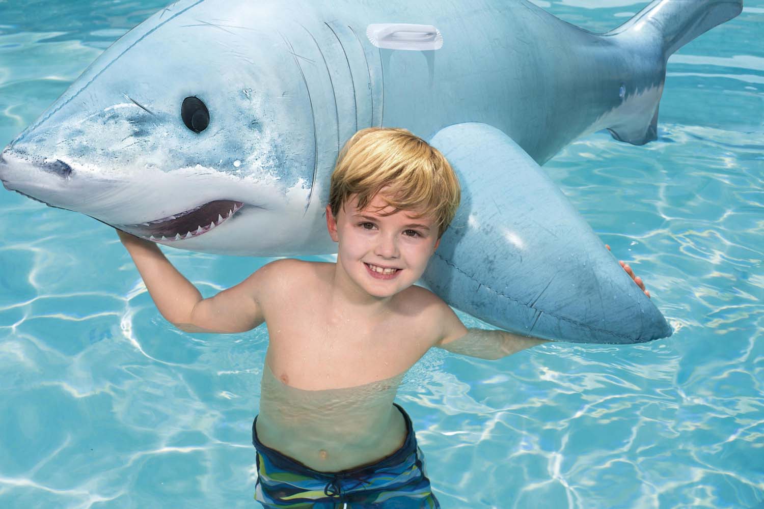 Bestway® 6' x 40"/1.83m x 1.02m Realistic Shark Ride-On