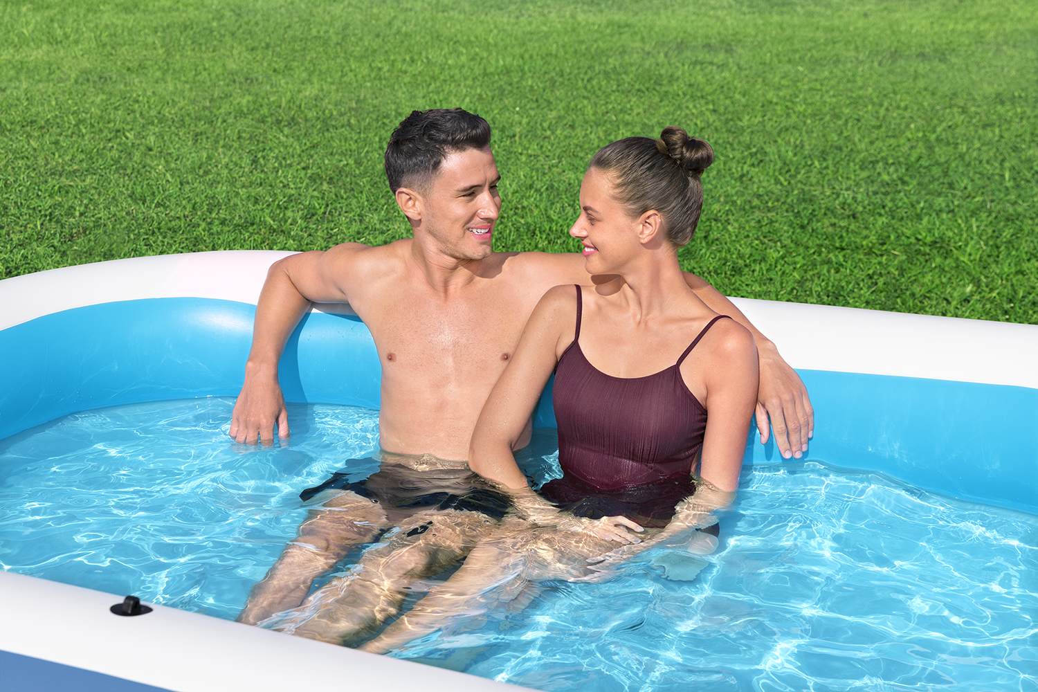 Family Pool Summer Bliss™ mit Sonnenschutzdach 254 x 178 x 140 cm