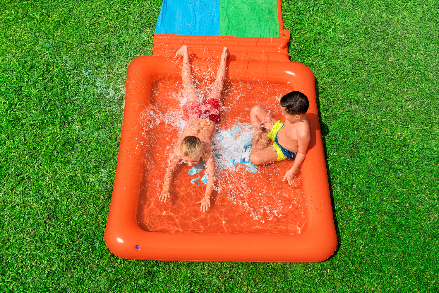 H2OGO!® 2-Personen-Rutsche Super Splash™ 513 x 150 x 18 cm