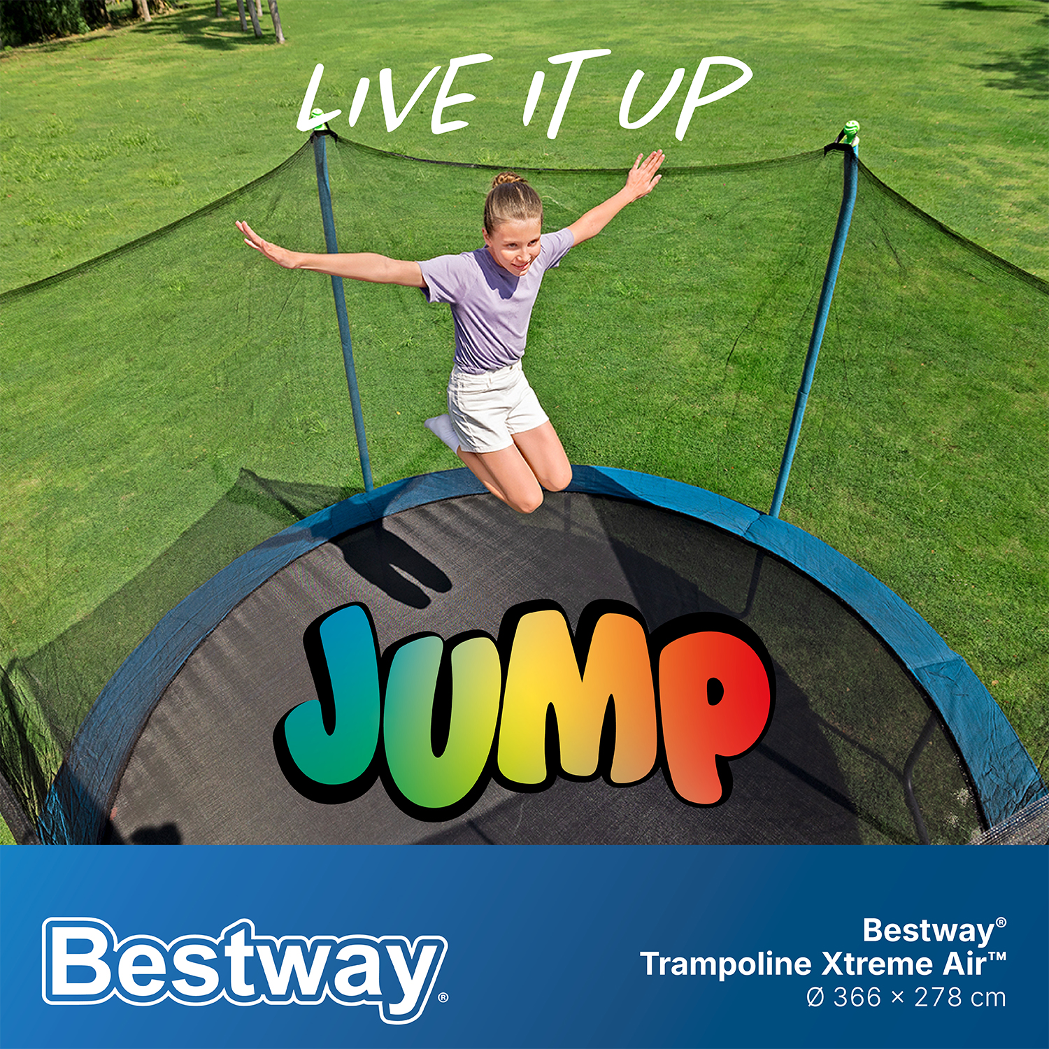 Trampoline Xtreme Air™ Ø 366 x 278 cm