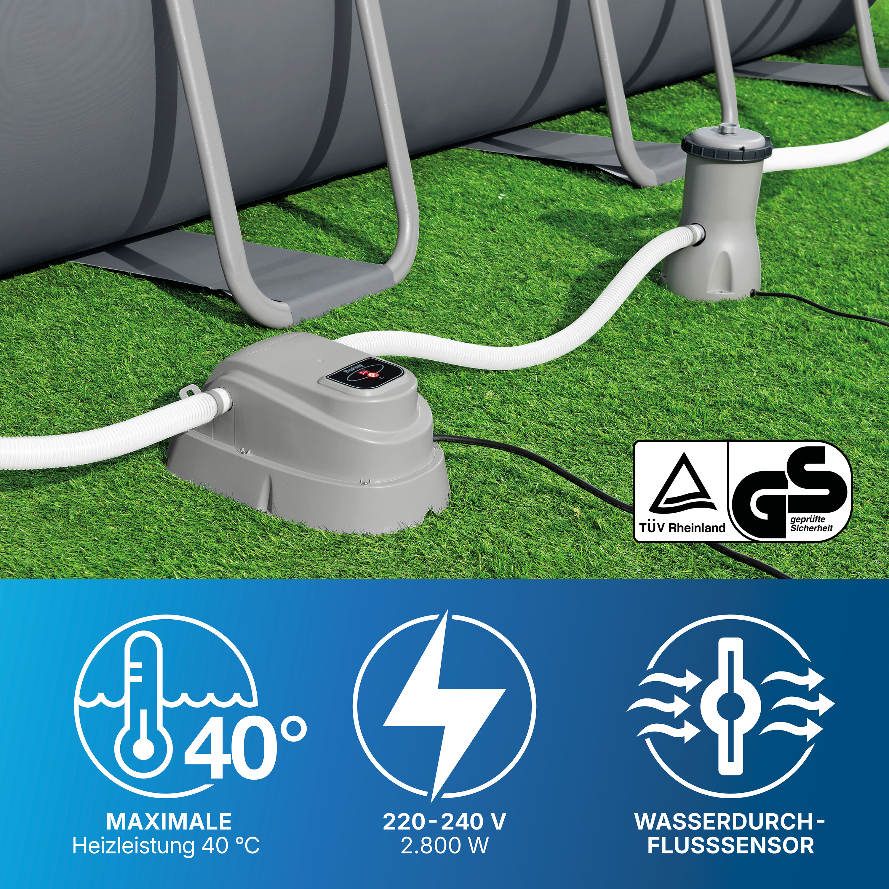 Poolheizung, 2.800 W